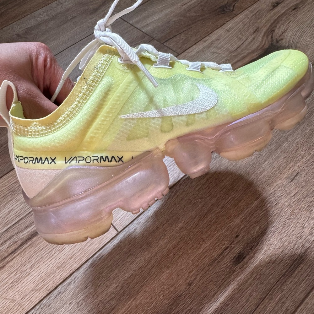 Nike Yellow Athletic Shoes with Air Max Cushioning